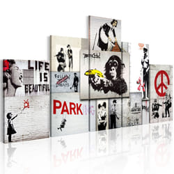 Tableau Street Crimes Banksy Art - PD8216-200-100
