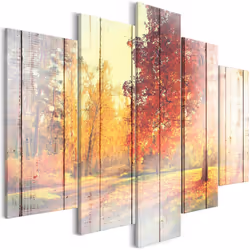 Planete Discount PD10003-200-100, Forêt, Bleu, Vert, Orange, Blanc, Panneaux MDF, 2000 mm, 20 mm, 1000 mm