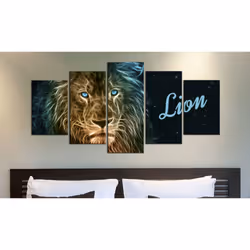 Tableau Gold lion - PD8217-200-100