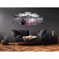 Tableau Villes Magic Venice (5 Parts) Wide Grey - PD12127-200-100