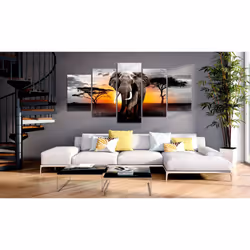 Tableau Elephant at Sunset - PD8251-200-100