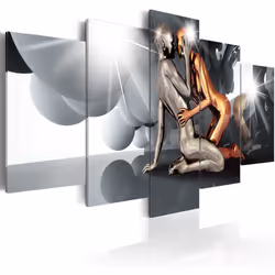 Planete Discount PD9019-200-100, Personnages, Noir, Marron, Gris, Orange, Blanc, Panneaux MDF, 2000 mm, 20 mm, 1000 mm