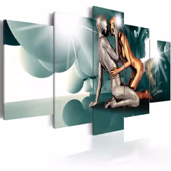 Planete Discount PD9020-200-100, Bleu, Gris, Orange, Blanc, Panneaux MDF, 2000 mm, 20 mm, 1000 mm