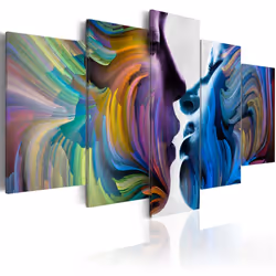 Planete Discount PD9029-200-100, Amour, Bleu, Vert, Violet, Jaune, Panneaux MDF, 2000 mm, 20 mm, 1000 mm