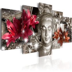Tableau Zen Contemplation d'argent - PD12569-200-100