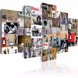 Planete Discount PD8274-200-100, Banksy, Multicolore, Panneaux MDF, 2000 mm, 20 mm, 1000 mm
