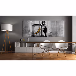 Tableau Banksy Monkey with Frame - PD8284-225-90