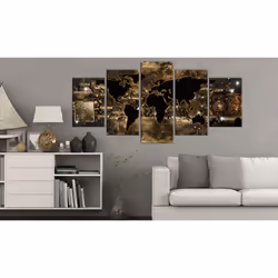 Tableau Cartes du monde World of bronze - PD11525-200-100