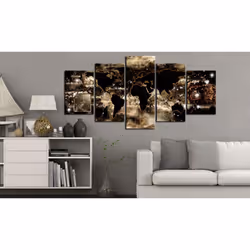 Tableau Cartes du monde Continents and stars - PD11526-200-100