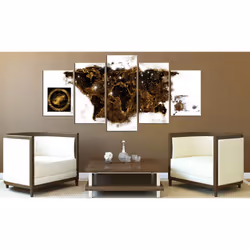 Tableau Cartes du monde Brown map - PD11527-200-100