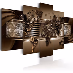 Planete Discount PD11539-200-100, Marron, Argent, Blanc, Panneaux MDF, 2000 mm, 20 mm, 1000 mm