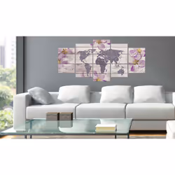 Tableau Cartes du monde Romantic World Map - PD11541-200-100