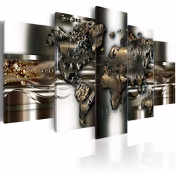 Planete Discount PD11544-200-100, Marron, Or, Gris, Blanc, Panneaux MDF, 2000 mm, 20 mm, 1000 mm