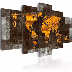 Planete Discount PD11546-100-50, Marron, Or, Gris, Jaune, Panneaux MDF, 1000 mm, 20 mm, 500 mm