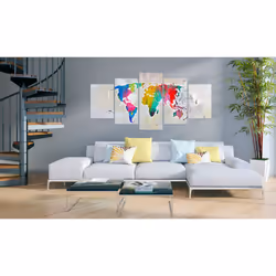 Tableau Cartes du monde Energy of World - PD11548-200-100