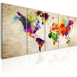 Tableau Cartes du monde World Map: Painted World - PD11550-225-90