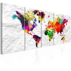 Tableau Cartes du monde World on Paper - PD11551-225-90