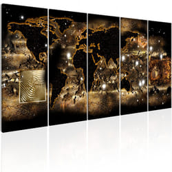 Tableau Cartes du monde World at Night - PD11554-225-90