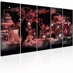 Planete Discount PD11555-225-90, Noir, Rouge, Argent, Blanc, Panneaux MDF, 2250 mm, 20 mm, 900 mm