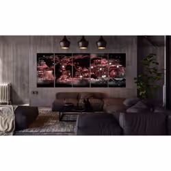 Tableau Cartes du monde Red Light - PD11555-225-90
