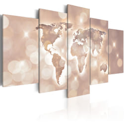 Tableau Cartes du monde Trail of Light - PD11566-200-100