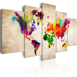 Tableau Cartes du monde World Map: Abstract Fantasy - PD11567-200-100