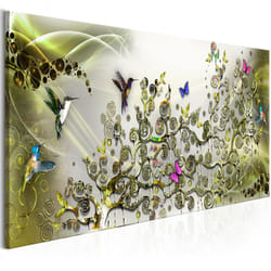 Tableau Hummingbirds Dance 1 Pièce Green Narrow - PD8289-150-50