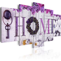 Tableau Vintage Purple House - PD12373-200-100
