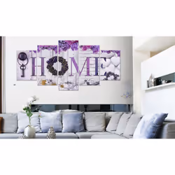Tableau Vintage Purple House - PD12373-200-100