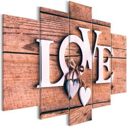 Tableau Vintage Wooden Letters (5-Parts) Wide - PD12384-200-100