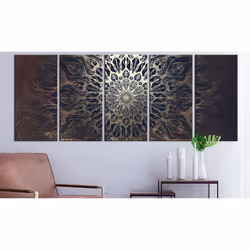 Tableau Zen Hypnosis (5 Parts) Brown Narrow - PD12573-225-90