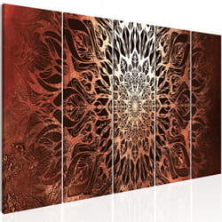 Tableau Zen Hypnosis (5 Parts) Orange Narrow - PD12574-225-90