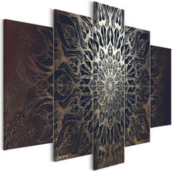 Tableau Zen Hypnosis (5 Parts) Brown Wide - PD12576-200-100