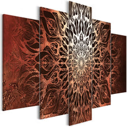 Tableau Zen Hypnosis (5 Parts) Orange Wide - PD12577-200-100