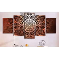 Tableau Zen Hypnosis (5 Parts) Orange Wide - PD12577-200-100