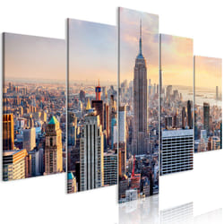 Tableau Villes Sunny Metropolis (5 Parts) Wide - PD12137-200-100