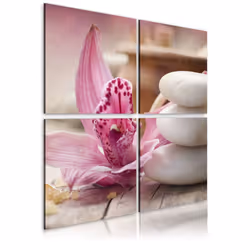 Planete Discount PD11243-80-80, Orchidées, Gris, Rose, Violet, Blanc, Panneaux MDF, 800 mm, 20 mm, 800 mm