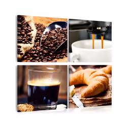Planete Discount PD11850-80-80, Cuisine, Beige, Noir, Marron, Blanc, Panneaux MDF, 800 mm, 20 mm, 800 mm