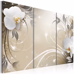 Planete Discount PD9094-120-80, Fleurs et plantes, Beige, Gris, Blanc, Panneaux MDF, 1200 mm, 20 mm, 800 mm