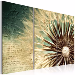 Planete Discount PD11248-90-60, Fleurs variées, Marron, Crème, Vert, Panneaux MDF, 900 mm, 20 mm, 600 mm