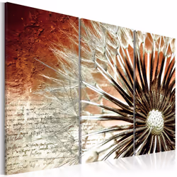 Planete Discount PD11250-90-60, Fleurs variées, Marron, Orange, Blanc, Panneaux MDF, 900 mm, 20 mm, 600 mm