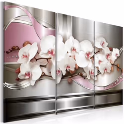 Planete Discount PD9098-120-80, Fleurs et plantes, Rose, Argent, Blanc, Panneaux MDF, 1200 mm, 20 mm, 800 mm