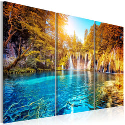 Tableau Waterfalls of Sunny Forest - PD10025-120-80