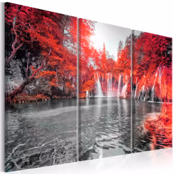 Planete Discount PD10026-120-80, Arbres, Noir, Rouge, Blanc, Panneaux MDF, 1200 mm, 20 mm, 800 mm