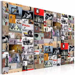 Planete Discount PD8304-120-80, Banksy, Multicolore, Panneaux MDF, 1200 mm, 20 mm, 800 mm