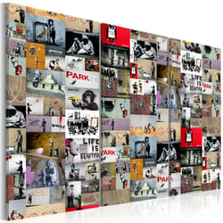 Tableau Art of Collage Banksy III - PD8304-120-80