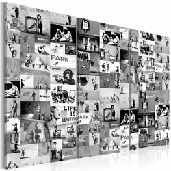 Planete Discount PD8305-120-80, Banksy, Noir, Blanc, Panneaux MDF, 1200 mm, 20 mm, 800 mm