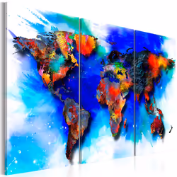 Planete Discount PD11569-120-80, Bleu, Multicolore, Blanc, Panneaux MDF, 1200 mm, 20 mm, 800 mm