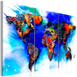 Tableau Cartes du monde Rainbow map - PD11569-120-80