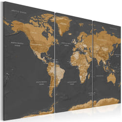 Tableau Cartes du monde World Map: Modern Aesthetics - PD11575-120-80